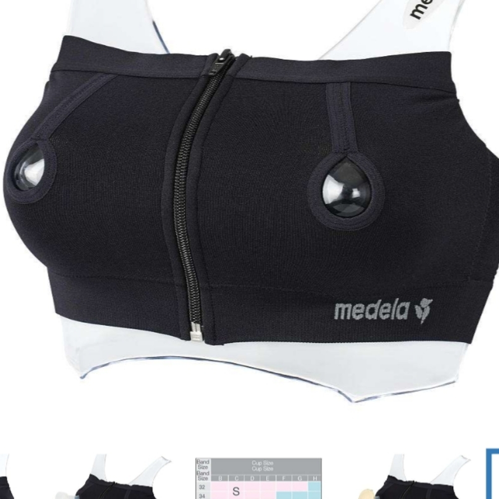 Medela Easy Expression Bustier Black, Medium...New